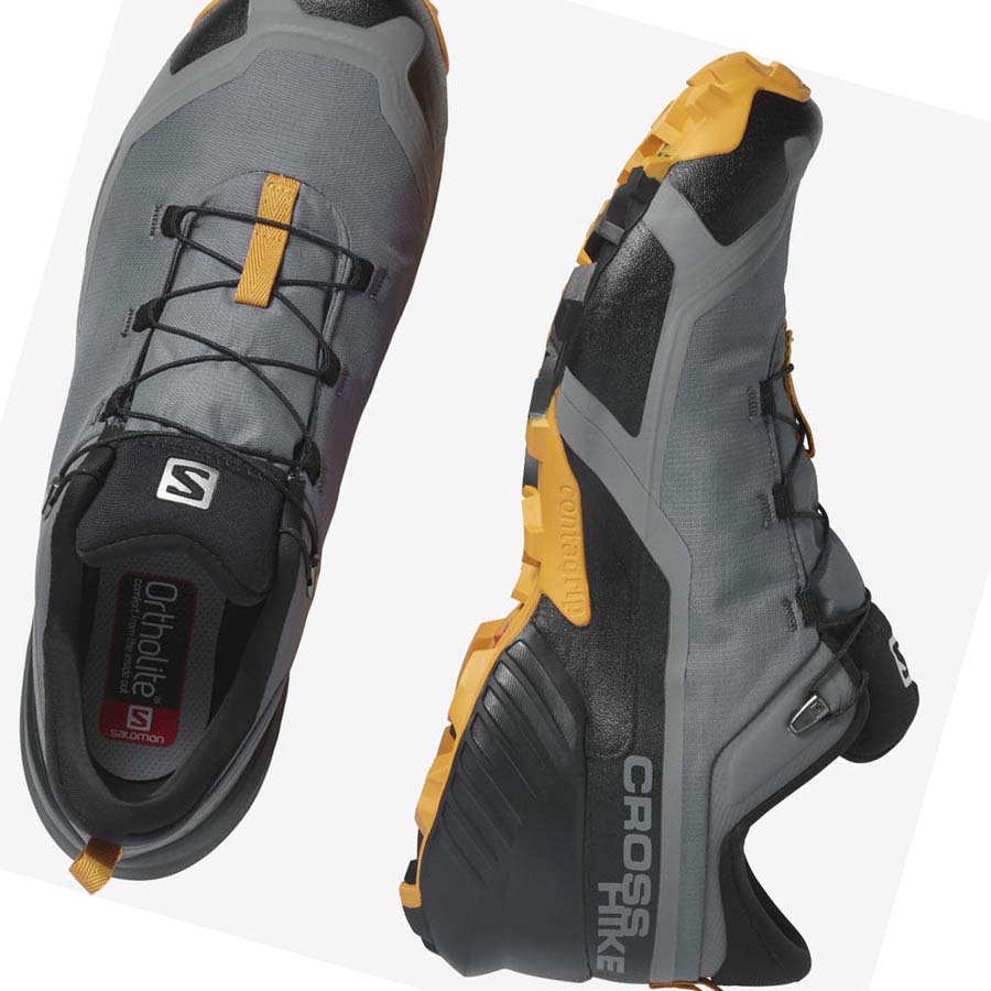 Salomon CROSS HIKE GORE-TEX Erkek Yürüyüş Ayakkabısı Gri | TR 3608KOR